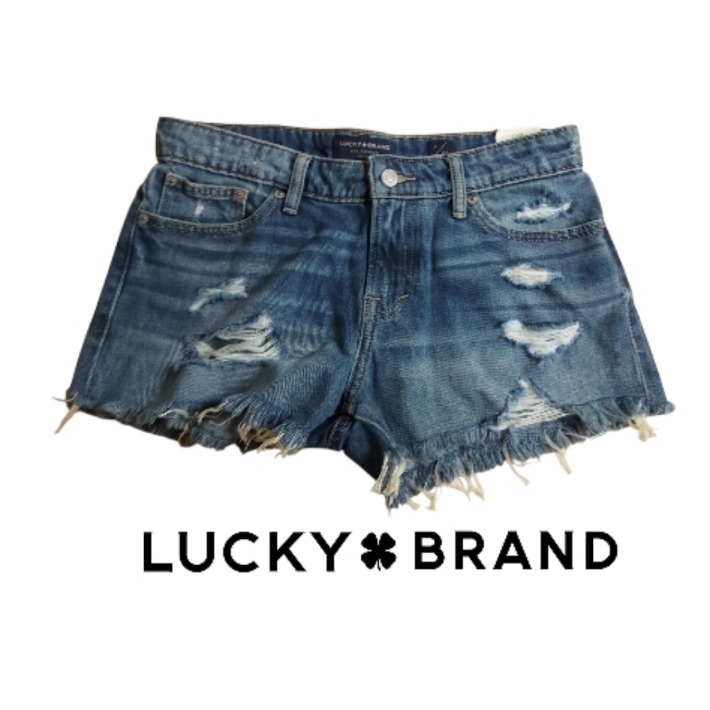 Lucky Brand Ripped Distressed Shorts